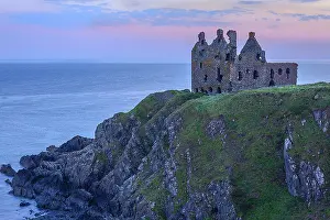 Dunskey: Dunskey Castle - ancient tower house built on top