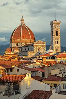 Duomo: Duomo, Florence Cathedral at sunset, Basilica