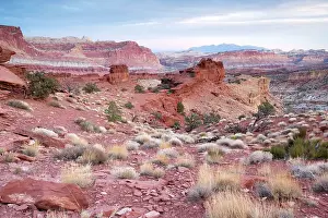 Capitol: Early morning in the Capitol Reef National Park