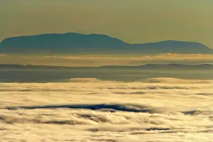 Juan: Early Morning Coastal Fog over Strait of Juan de Fuga