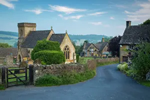 Cotswolds: Early morning over the Cotswolds village of Snowshill