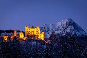 Turret: Early morning view of Hohenschwangau Castle
