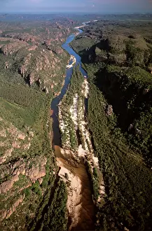 Downstream: East Alligator River Gorge aerial looking downstream