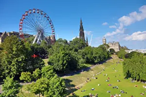 050818: East Prince's Street Gardens showing the Edinburgh
