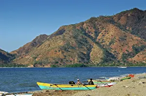 Rowing: East-Timor (Timor-LEste), Dili, blue and