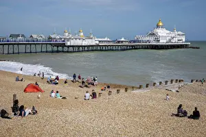 Groyne: EASTBOURNE, EAST SUSSEX, UK - JULY 29 : View of