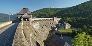 Artificial: Edersee dam wall, Edertalsperre, Edersee, Edertal