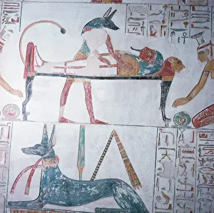 Tombs: Egypt - Anubis God of the Dead in form of Jackal