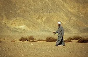 Nomads: Egypt - A Bedouin old man in traditional clothes