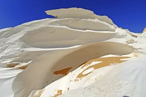 Sandstone: Egypt, White Desert, bizarre sandstone cliffs, Middle