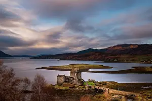 Foreground: Eilean Donan Castle in the foreground with Loch