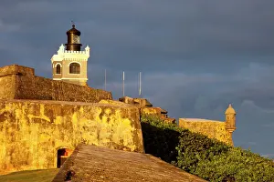 Turret: El Morro Fort in old San Juan, Puerto Rico