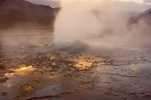 Geysers: El Tatio Geysers - geothermal field of hot springs