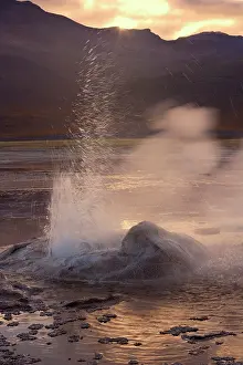 Geysers: El Tatio Geysers - geothermal field of hot springs