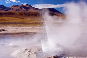 Geysers: El Tatio Geysers - geothermal field of hot springs