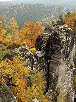 Bastion: Elbe Sandstone Mountains bastion - Autumn