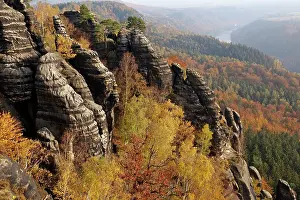 Bastion: Elbe Sandstone Mountains bastion - Autumn