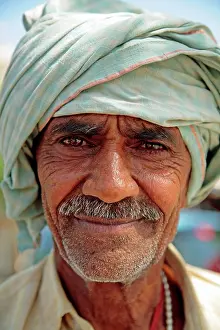 Madhya: Elderly Indian Man Khajuraho, Madhya Pradesh, India
