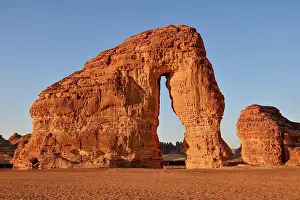 Saudi: Elephant Rock or Elephant Rock in First Daylight