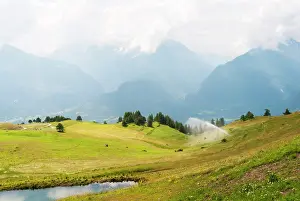 Watering: Emilius mountain, watering, Aosta Valley