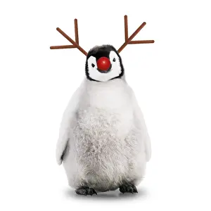 Rudolph: Emperor Penguin, Young smiling with Rudolph red