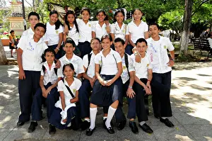 Joyful: At the end of term, students are having a group