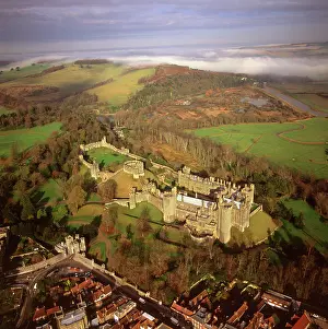 Breaks: England - Aerial view of Arundel Castle, Arundel