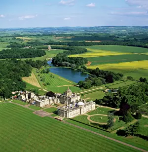 Howard: England - Aerial view, Castle Howard, Yorkshire