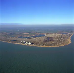 Nuclear: England - Aerial view of Dungeness Power Station