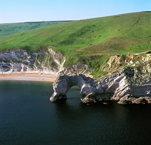 Durdle: England - Aerial view, Durdle Door, Dorset