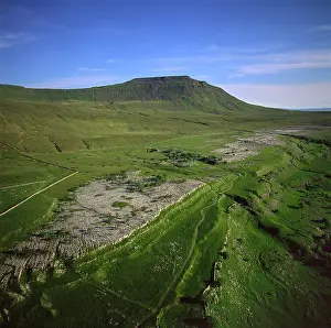 Ingleborough: England - Aerial view, Ingleborough Peak, Yorkshire