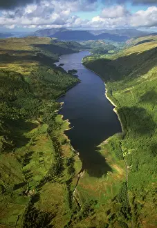 Reservoirs: England - Aerial view, Lake Thirlmere