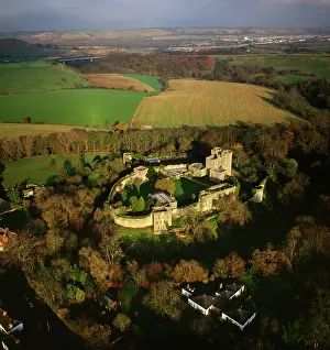 Kent: England - Aerial view, Saltwood Castle, Kent