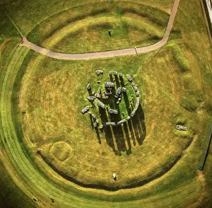 Stonehenge: England - Aerial view of Stonehenge