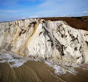 Beachy: England - Aerial view, White Cliffs at Beachy Head