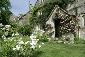 Doorway: English Country Cottage - with Roses around entrance