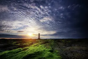 Monuments: The English Tower at sunset, Damgan, Morbihan, Brittany