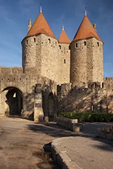 Fortified: Back entrance to La Cite Carcassonne, Languedoc-Roussillon