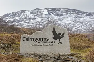 Signs: Entrance sign - Cairngorms National park - Scotland