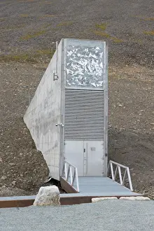 Change: Entrance to Svalbard Global Seed Vault - largest