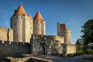Fortified: Front entry gate to medieval village of