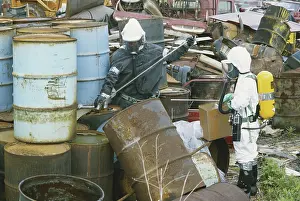 Workers: EPA Workers Testing Waste Barrels