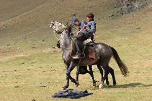 Competitions: Equestrian Games in Ulach Taricht at Lake Son Kul - Kyrgyzst