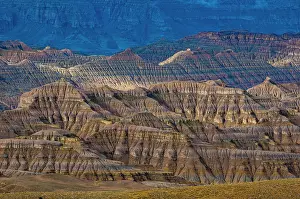 Tibet: Eroded mud landscape in the kingdom of Guge, Western