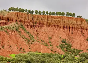 Mudstone: Eroded red mudstone