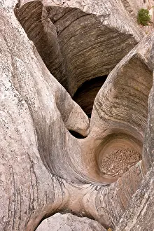 Zion: Eroded watercourse in sandstone