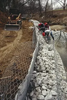 Workers: Erosion Control Efforts