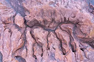 Weird: Erosion of extremely mineral-rich rock in the area