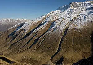 Furka: Erosion on mountains just east of the Furka Pass