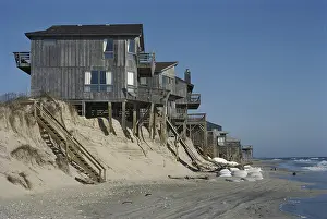 Threatens: Erosion Threatens Beach Houses